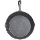 Kitchencraft 24 Cm Deluxe Cast Iron Round Plain Grill Pan
