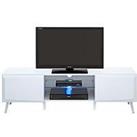 Very Home Xander Wide High Gloss Tv Stand With Led Lights - Fits Up To 60 Inch Tv