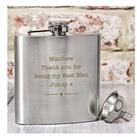The Personalised Memento Company Personalised Stainless Steel Hip Flask