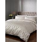 Very Home Florence Geometric Duvet Cover Set - Natural