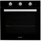 Indesit Aria Ifw6330Bluk Built-In Single Electric Oven - Black - Oven Only