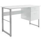 Alphason Cabrini White Storage Desk