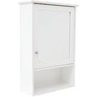 Lloyd Pascal Portland Mirrored Bathroom Wall Cabinet - White