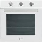 Indesit Aria Ifw6330Whuk 60Cm Wide Built-In Single Electric Oven - White - Oven With Installation