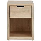 Very Home Aspen 1 Drawer Bedside Chest