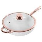 Tower Linear Rose Gold 28 Cm Saut&Eacute; Pan In White