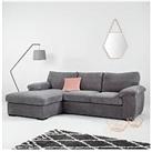 Very Home Amalfi 3-Seater Standard Back Left Hand Fabric Corner Chaise Sofa - Fsc Certified