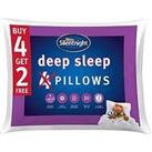 Silentnight Deep Sleep Pillow Pack - Set Of 4 (Plus 2 Extra Free!)