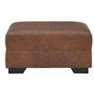 Very Home Hampshire Premium Leather Footstool