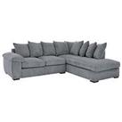 Very Home Amalfi Right Hand Scatter Back Fabric Corner Chaise Sofa - Fsc Certified