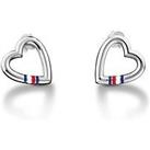 Tommy Hilfiger Heart Logo Earrings