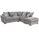 Very Home Kingston Right Hand Scatter Back Corner Chaise With Footstool
