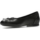 Clarks Wide Fit Couture Bloom Ballerinas - Black