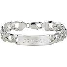 The Love Silver Collection Sterling Silver Mens Id Bracelet
