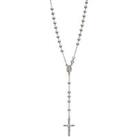 The Love Silver Collection Sterling Silver Rosary Cross Pendant