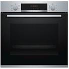 Bosch Series 4 Hbs573Bs0B Built In Single Oven With Pyrolytic Self Cleaning, Autopilot10 And Led Display - Stainless Steel
