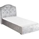 Very Home Mandarin Upholstered Single Storage Bed With Mattress Options - Bed Frame Only