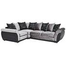 Alexa Fabric And Faux Leather Left Hand Scatter Back Corner Group Sofa - Fsc Certified