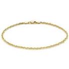 Love Gold 9Ct Gold Sparkle Rope Chain Bracelet