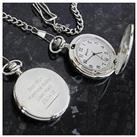 The Personalised Memento Company Personalised Pocket Watch - Comes With A 35 Cm Chain