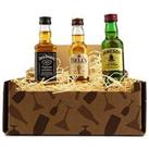 Miniature Whisky Trio Gift Box - Jack Daniels, Bells Whisky And Jamesons Irish - Total 150Ml