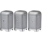 Kitchencraft Lovello Tea, Coffee And Sugar Canisters - Shadow Grey