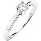 Love Diamond 9Ct Gold 1/3 Carat Diamond Solitaire Engagement Ring