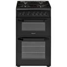 Hotpoint Hd5G00Kcb 50Cm Wide Gas Cooker With Grill - Black
