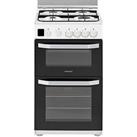 Hotpoint Hd5G00Ccw 50Cm Wide Gas Double Oven Cooker - White