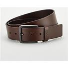 Hugo Gionio Leather Belt - Dark Brown