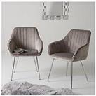Very Home Pair Of Alisha Dining Chairs - Grey
