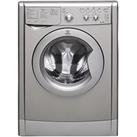 Indesit Iwdc6125S 1200 Spin, 6Kg Wash, 5Kg Dry Washer Dryer - Silver