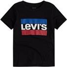 Levi'S Boys Short Sleeve Sports Logo T-Shirt - Black
