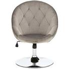 Very Home Odyssey Velvet Leisure Chair - Grey