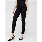 V By Very Premium Ponte Tall Skinny Trousers - Black