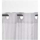 Croydex White Regency Stripe Hook N Hang Shower Curtain