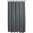 Aqualona Grey Slub Shower Curtain