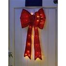 Battery Operated Door Bow Red