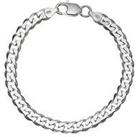 The Love Silver Collection Sterling Silver 1/2 Oz Solid Diamond Cut Curb Mens Bracelet
