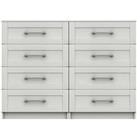 One Call Regal Ready Assembled 4 + 4 Drawer Chest