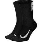 Nike Men'S Running Pack 2 Running Crew Socks - Black