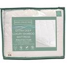 Very Home Extra Deep Luxury Bamboo Mattress Protector Double - White