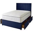 Shire Beds Liberty 1000 Pocket Pillow Top Divan Bed With Storage Options - Excludes Headboard