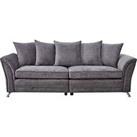 Very Home Dury Fabric 4 Seater Scatter Back Sofa - Natural - Fsc Certified