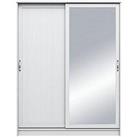 Very Home Camberley 2 Sliding Door Mirrored Wardrobe - White