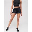 Adidas Pacer 3 Stripe Knit Shorts (1/4) - Black