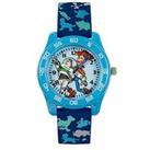 Disney Toy Story Woody & Buzz Time Teacher Dial Blue Character Print Strap Kids Watch