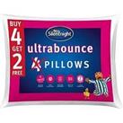 Silentnight Ultrabounce Pillows - Buy 4 Get 2 Free! - 6 Pack - White