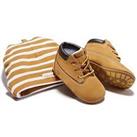 Timberland Baby Crib Bootie And Hat Gift Set