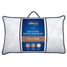 Silentnight Luxury Quilted Duck Feather Pillow - White